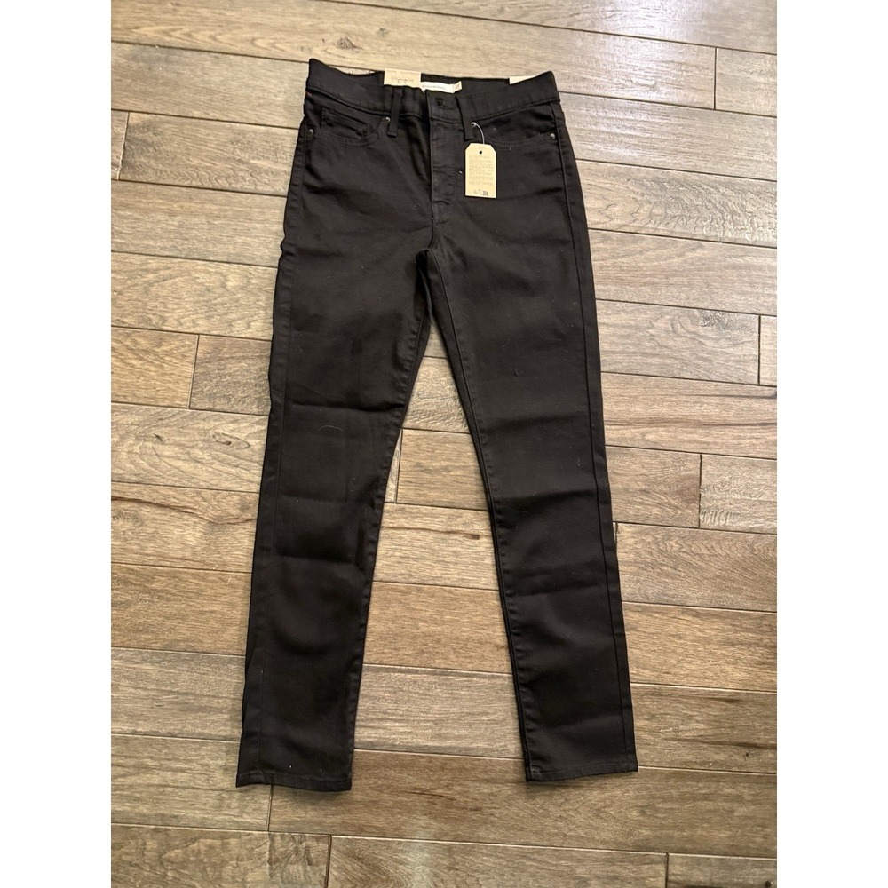 Levi's 311 Shaping Skinny Jeans Womens 4 Short W27 L28 Black Mid Rise Hypersoft
